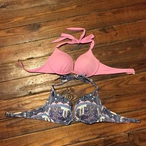 2 Victoria secret bombshell bathing suit tops
